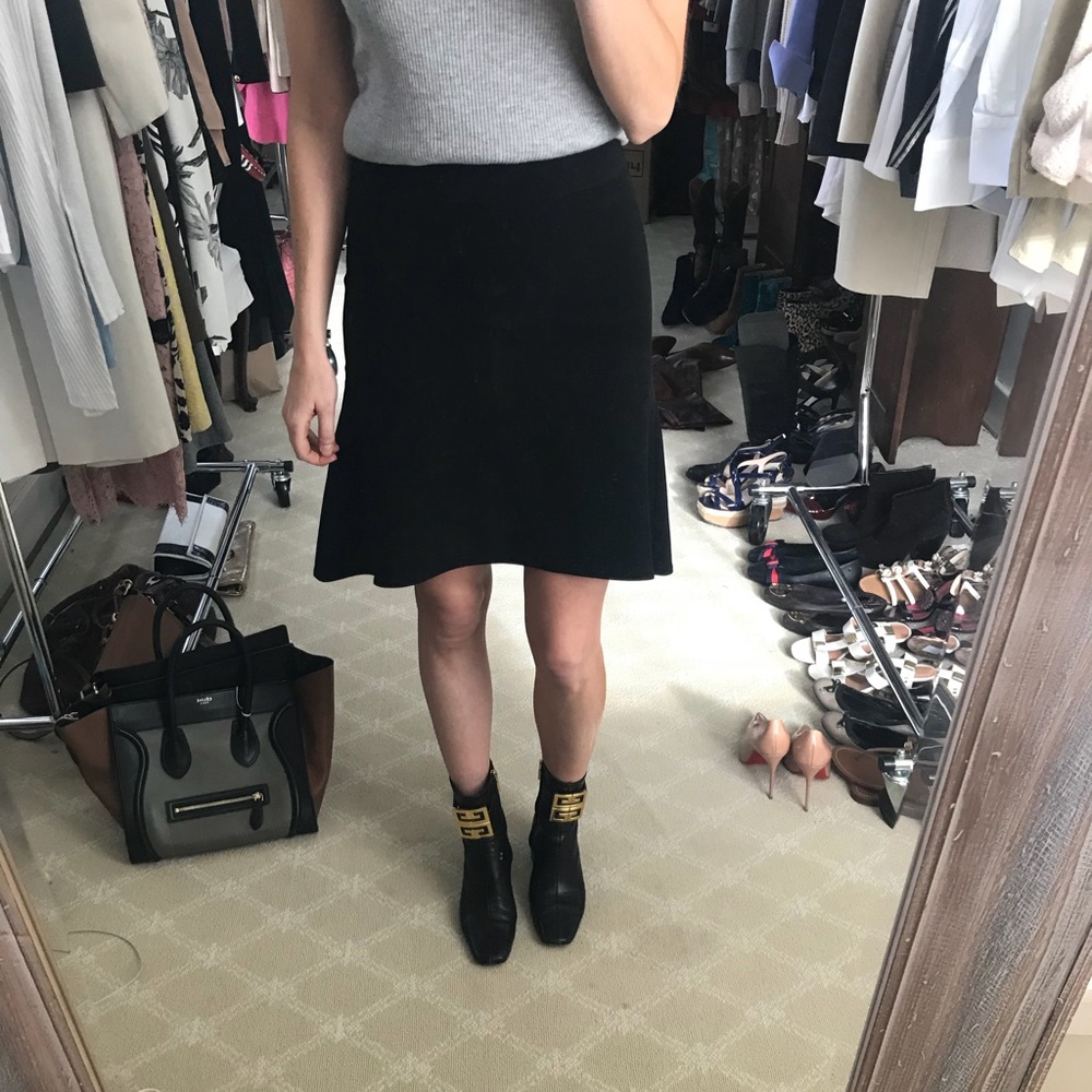 JOEFFER CAOC BLACK FLOUNCE HIGH-LOW SKIRT SIZE 4
